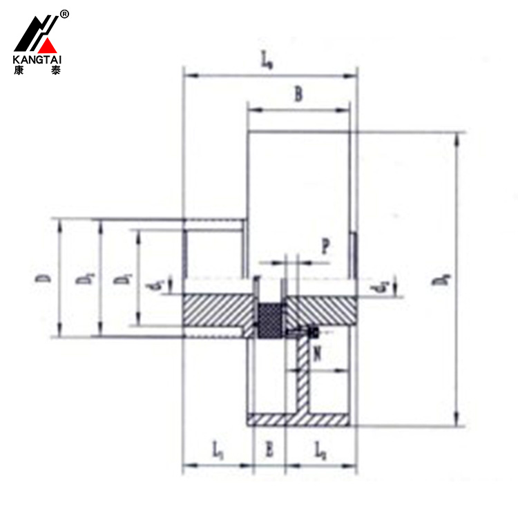 LX-Z 型帶制動(dòng)輪星形彈性聯(lián)軸器